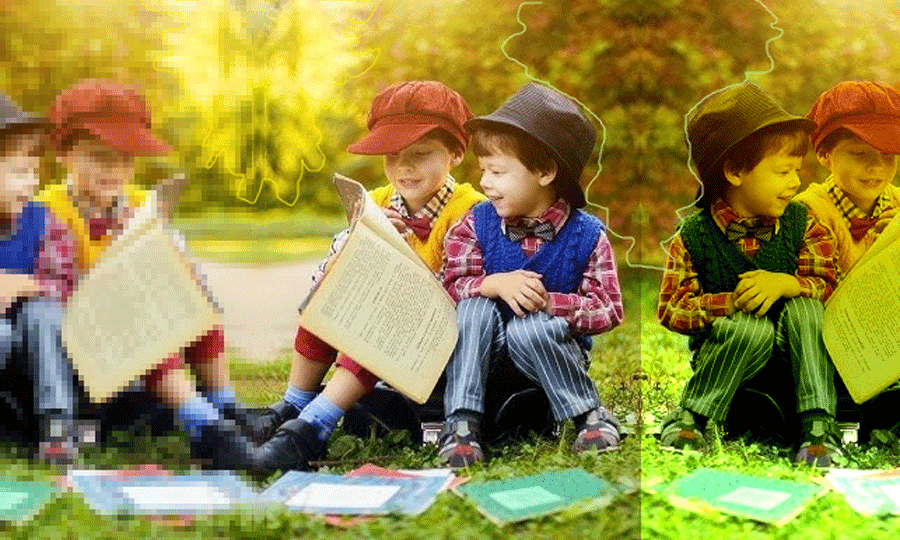 Mes deux frères sans moi, d'après le poème de Totor, dit Victor Hugo --- 25xe