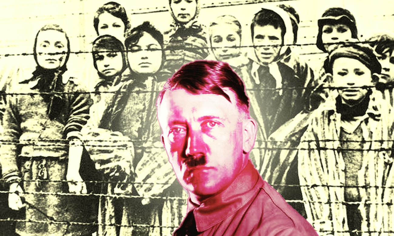 Hitler le petit poseur devant ses martyres d'Auschwitz -- 26xe